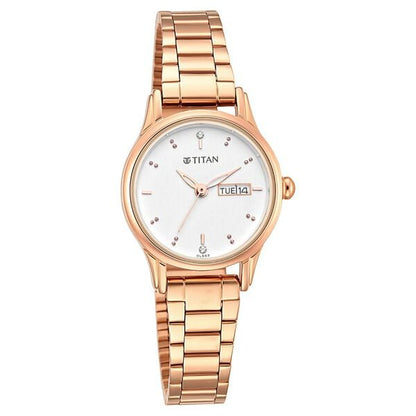 Titan Women's Lagan Watch: Rose Gold Accents & Refined Elegance - 25 mm Dial Size - Small Dial