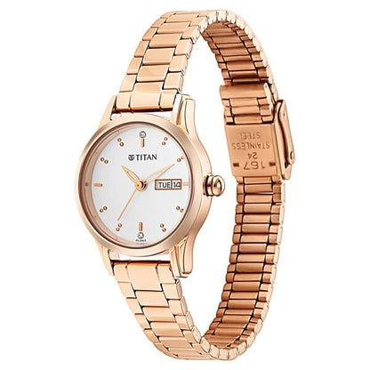 Titan Women's Lagan Watch: Rose Gold Accents & Refined Elegance - 25 mm Dial Size - Small Dial