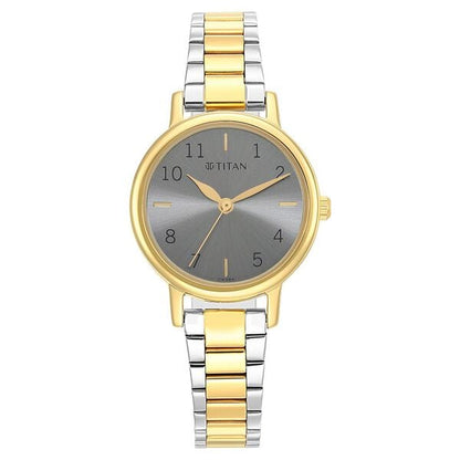 Titan Karishma Grey Dial Analog Stainless Steel Strap watch for Women