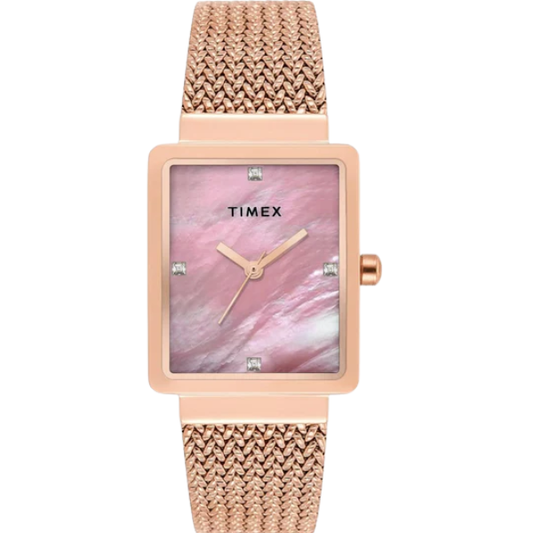 Fashion Women Quartz Mother Of Pearl Dial Analog Stainless Steel Watch TWEL20704
