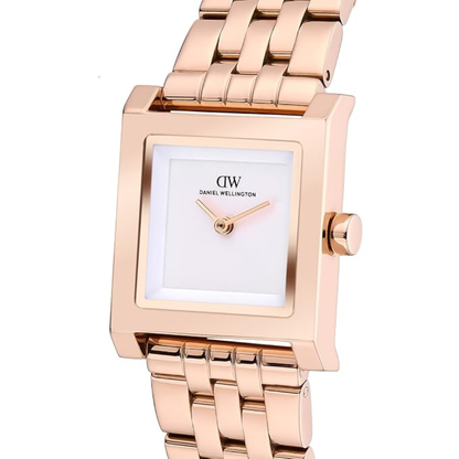 Women Quartz Silver Dial Analog Stainless Steel Watch DW0DL2801