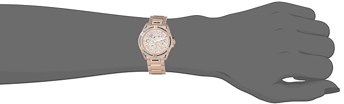 GUESS Stainless Steel Analog Gold Dial Women's Watch-Gw0464L3
