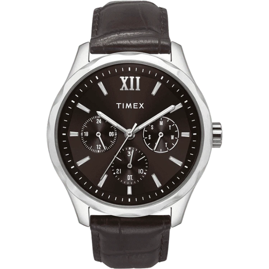 Timex Men Brown Round Dial Analog Watch - TW0TG7633