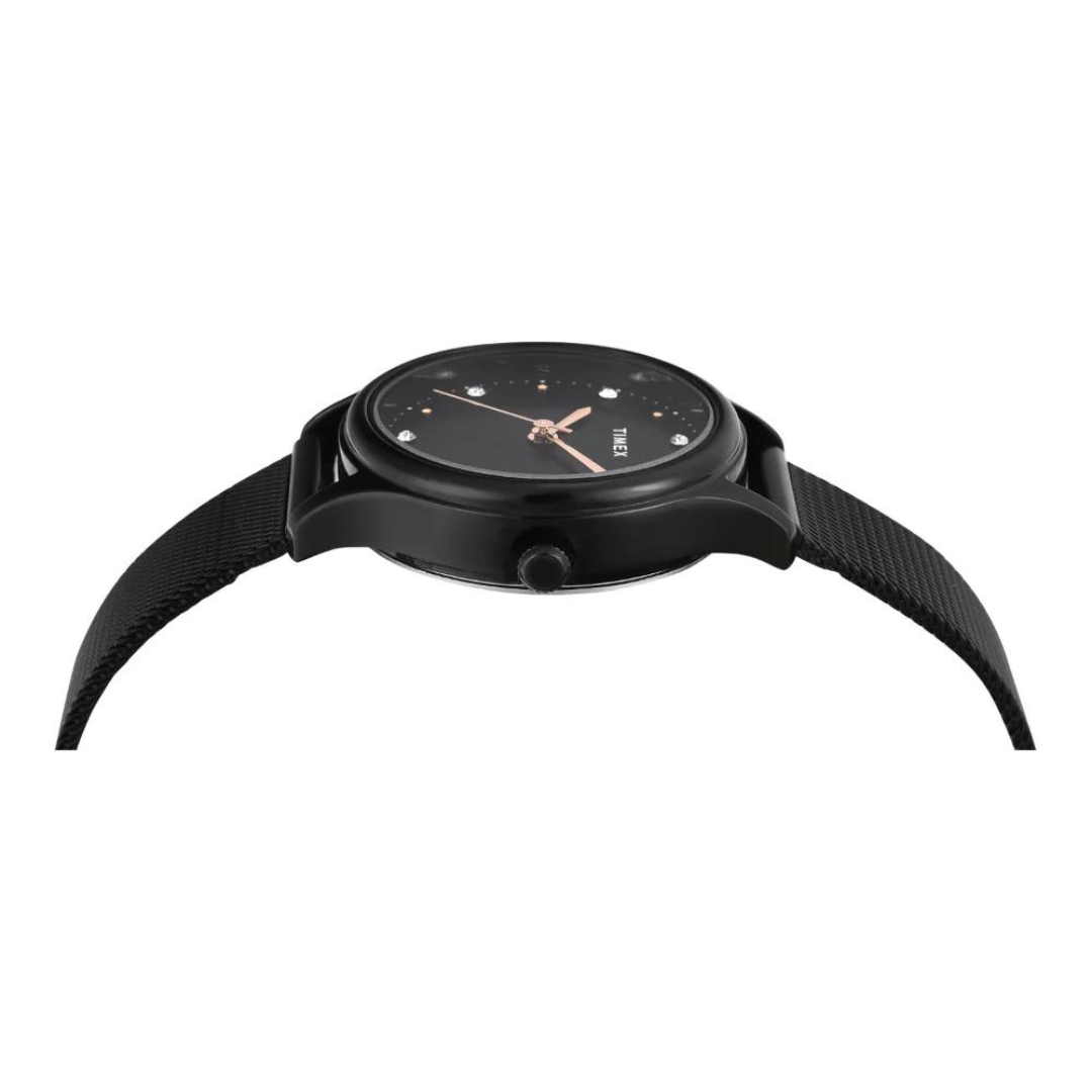 Timex Women Black Round Analog Dial Watch - TW0TL8716