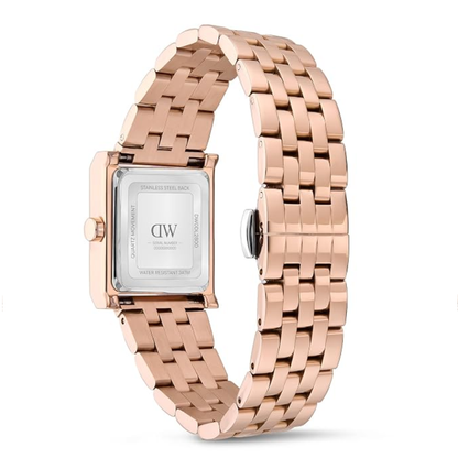 Women Quartz Silver Dial Analog Stainless Steel Watch DW0DL2801