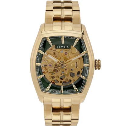 TIMEX Men Green Rectangle Dial Analog Automatic Watch - TWEG25902