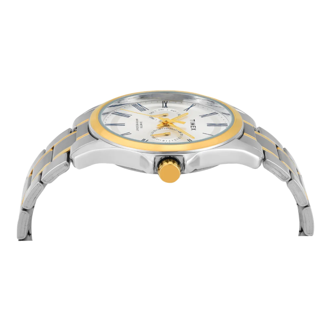 Timex Men Silver Round Analog Dial Watch - TW000X134
