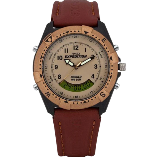 Timex Expedition Analog-Digital Beige Dial Unisex Wrist Watch - MF13