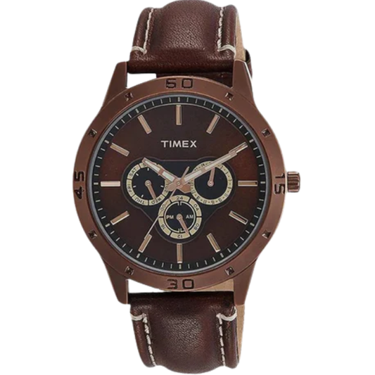 TIMEX ANALOG BROWN DIAL MEN'S WATCH TW000U914