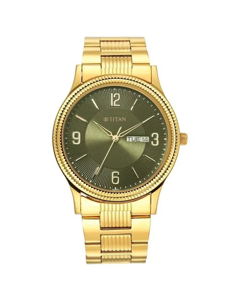 Titan Karishma Green Dial Analog Stainless Steel Strap watch for Men
