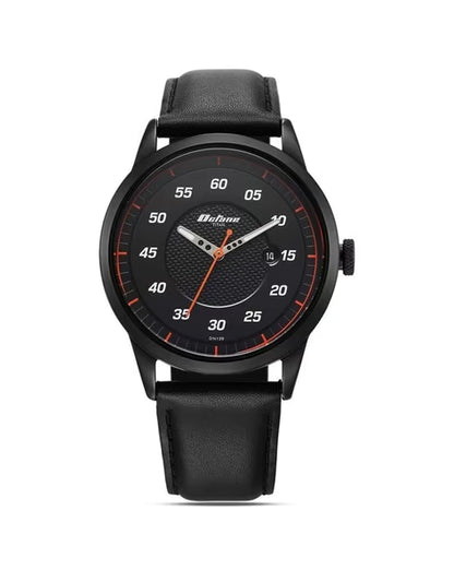 Titan Octane Quartz Analog with Date Black Dial With Black Leather Strap Watch For Men