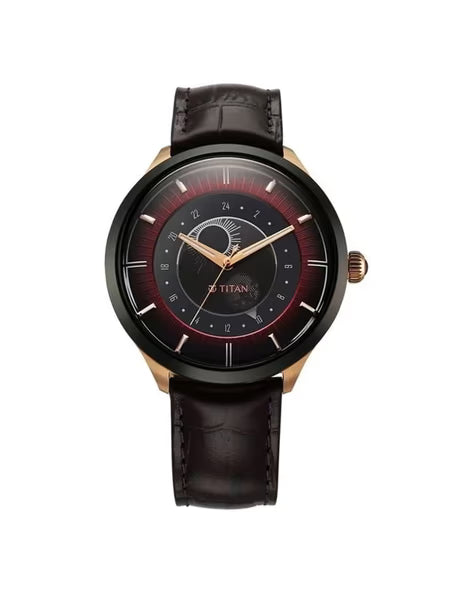 Titan Caleum Sun Moon Phase in Scarlet Red - Stellar Edition