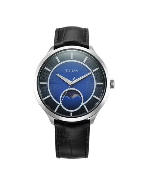 Titan Caelum Sun Moon Sub-Dial in Cobalt Blue - Stellar Edition