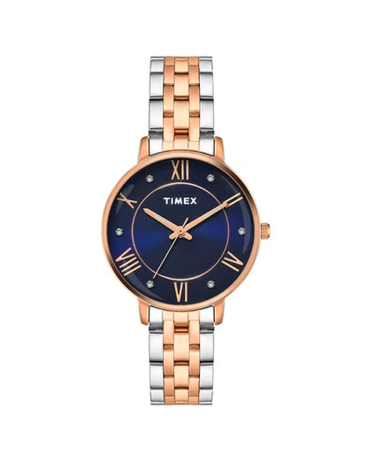 Women Analogue Watch with Push-Button Clasp Closure-TWEL19110