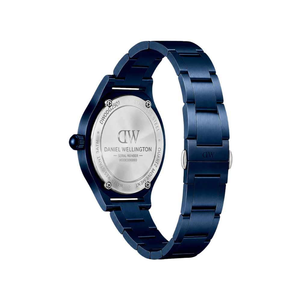 Men Quartz Blue Dial Analog Stainless Steel Watch DW0DG2501