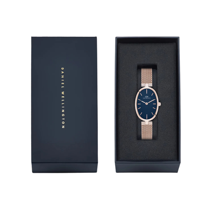 Women Quartz Blue Dial Analog Stainless Steel Watch DW0DL3000