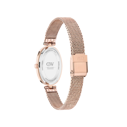 Women Quartz Burgundy Dial Analog Stainless Steel Watch DW0DL3001