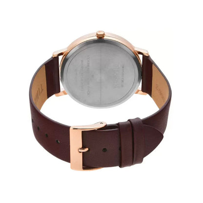 Timex Men Silver Round Analog Brass Dial Watch TW0TG8014
TW0TG8014