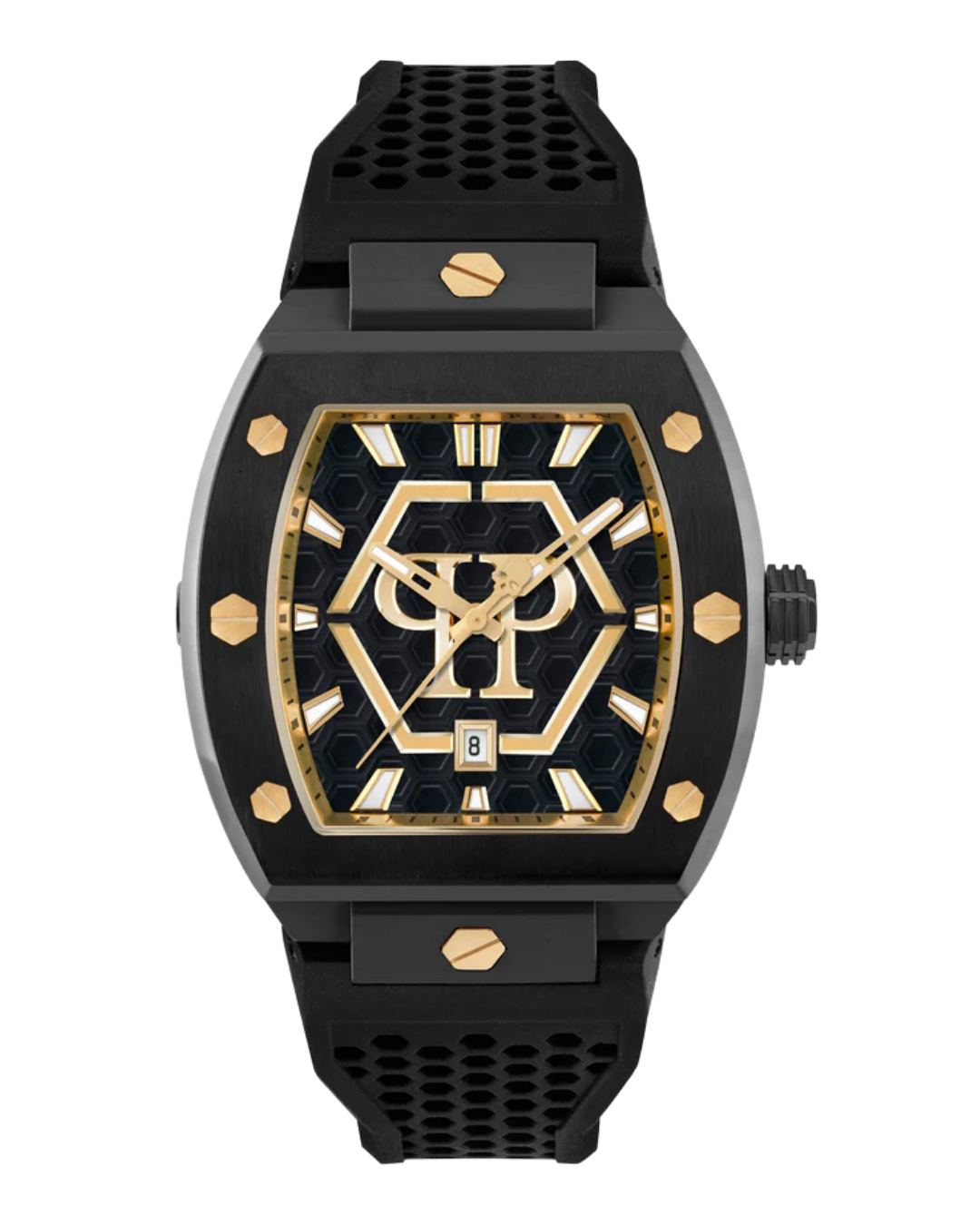Philipp Plein Black Tonneau Dial Quartz Analog Men Watch