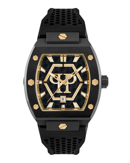 Philipp Plein Black Tonneau Dial Quartz Analog Men Watch