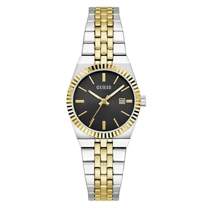Vera Women Quartz Black Dial Analog Stainless Steel Watch GW1101L3