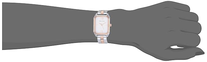 Anne Klein Women Japanese Quartz Dress Watch with Metal Strap