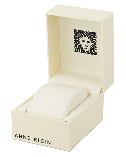Anne Klein Women Japanese Quartz Dress Watch with Metal Strap