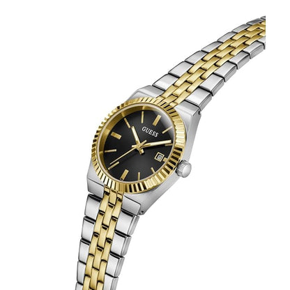 Vera Women Quartz Black Dial Analog Stainless Steel Watch GW1101L3