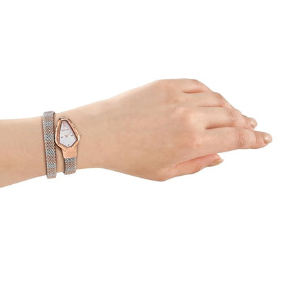 Just Cavalli Fiamma Snake-Textured Wrap-Around Women's Watch JC1L426M0065