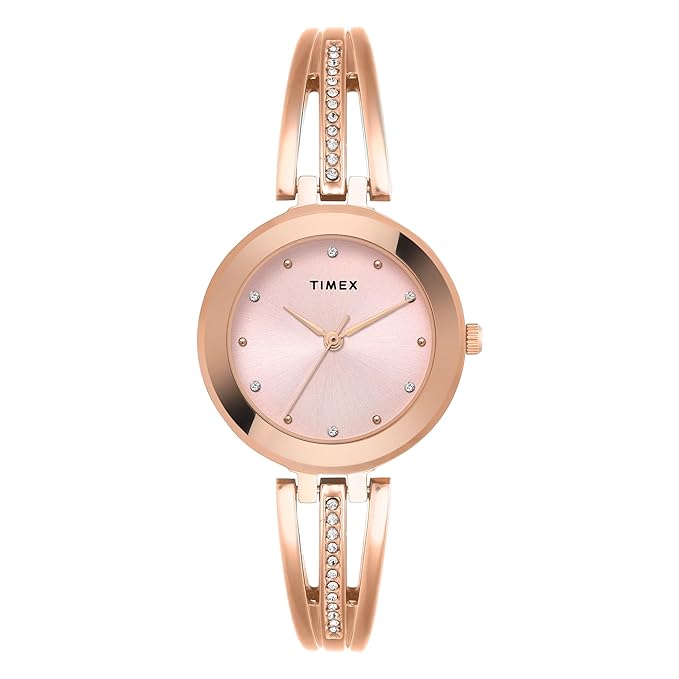 Trendline Women Quartz Pink Dial Analog Brass Watch TWTL10323