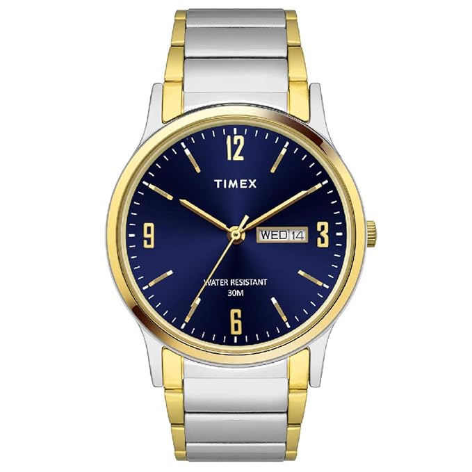 Classics Men Quartz Blue Dial Analog Stainless Steel Watch TW000R436