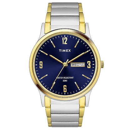 Classics Men Quartz Blue Dial Analog Stainless Steel Watch TW000R436