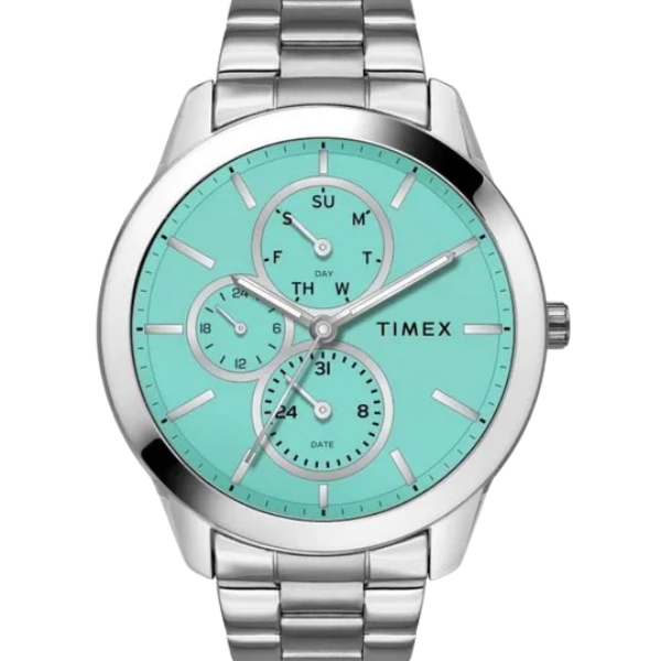 Timex Men Blue Round Dial Analog Watch