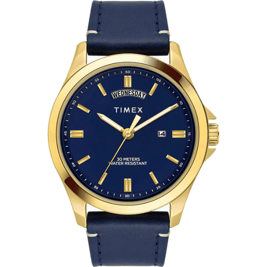 Timex Men Blue Round Dial Analog Watch