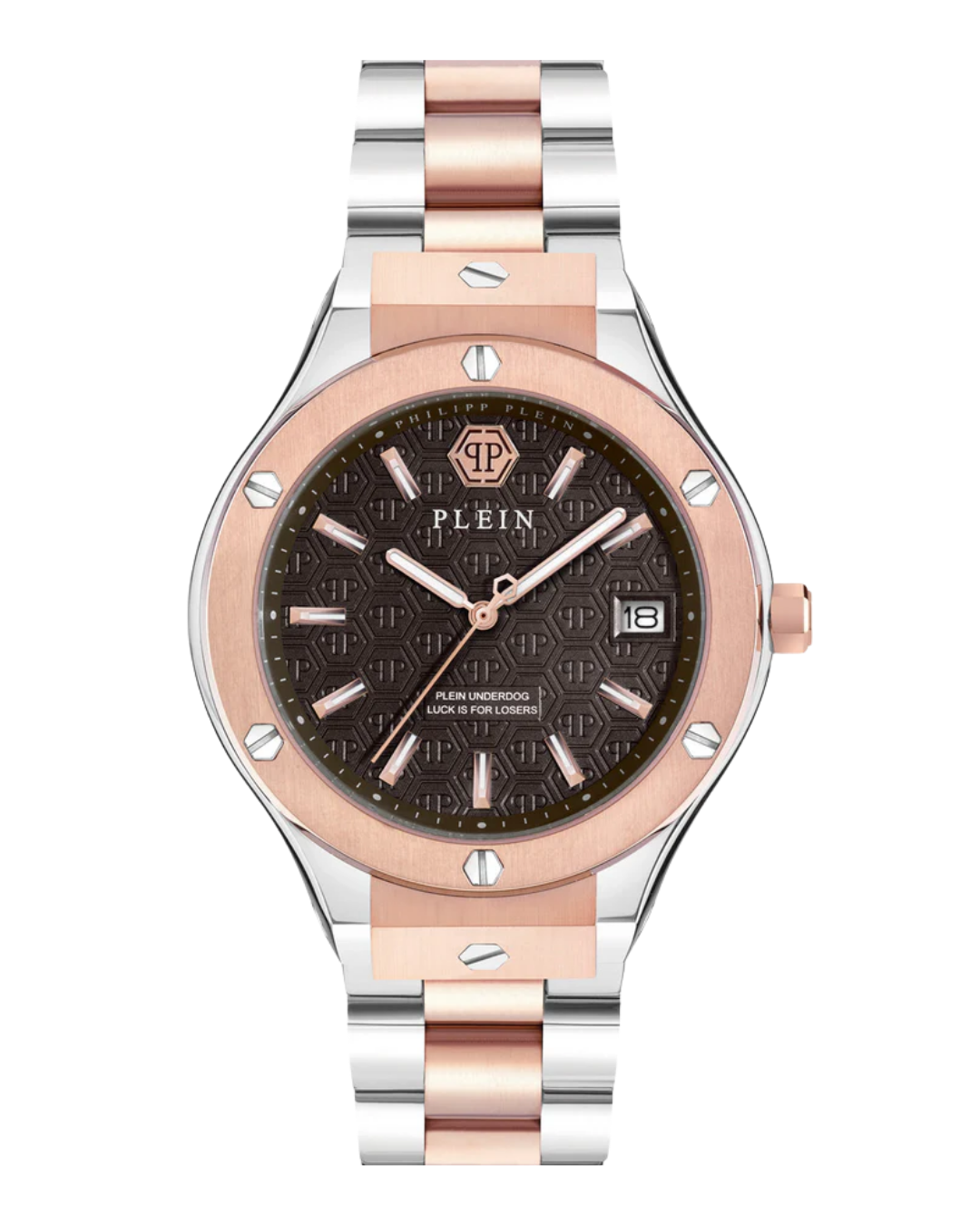 Philipp plein Ufa-New Gent Line Brown Round Quartz Men Watch