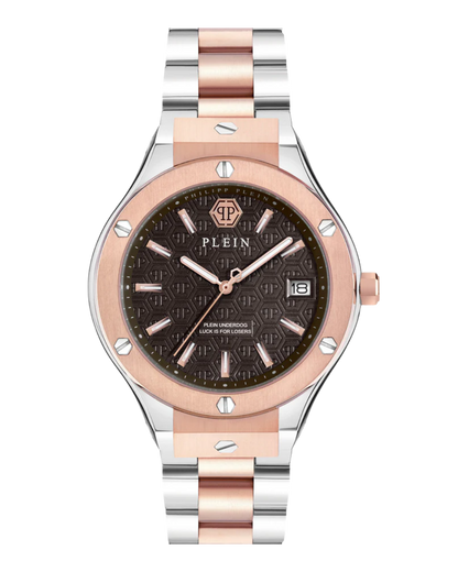 Philipp plein Ufa-New Gent Line Brown Round Quartz Men Watch