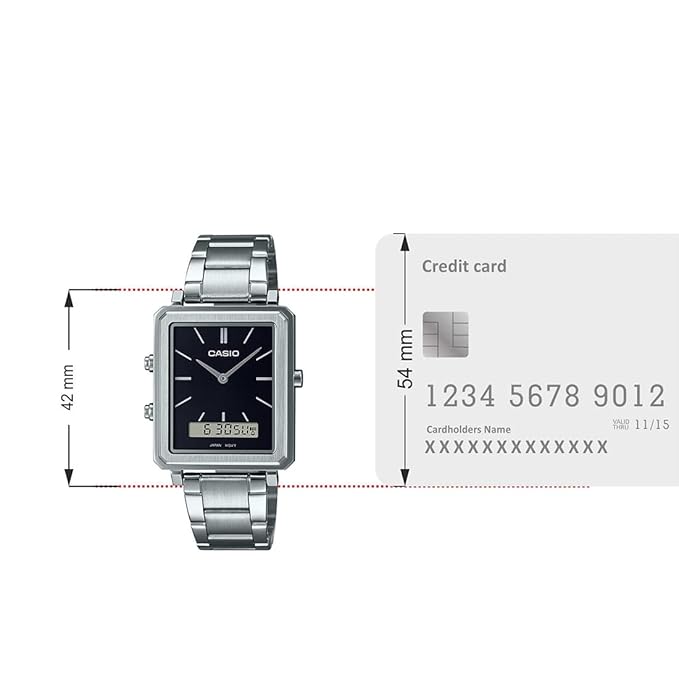 Casio Enticer Men Analog-Digital Black Dial Men MTP-B205D-1EDF (A2083)