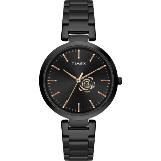 TIMEX ANALOG BLACK DIAL WOMEN'S WATCH-TW000X225