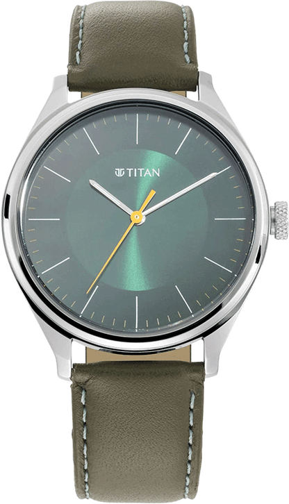 Titan Men's Urban Edge Lustrous Green Dial Watch - 1802SL04