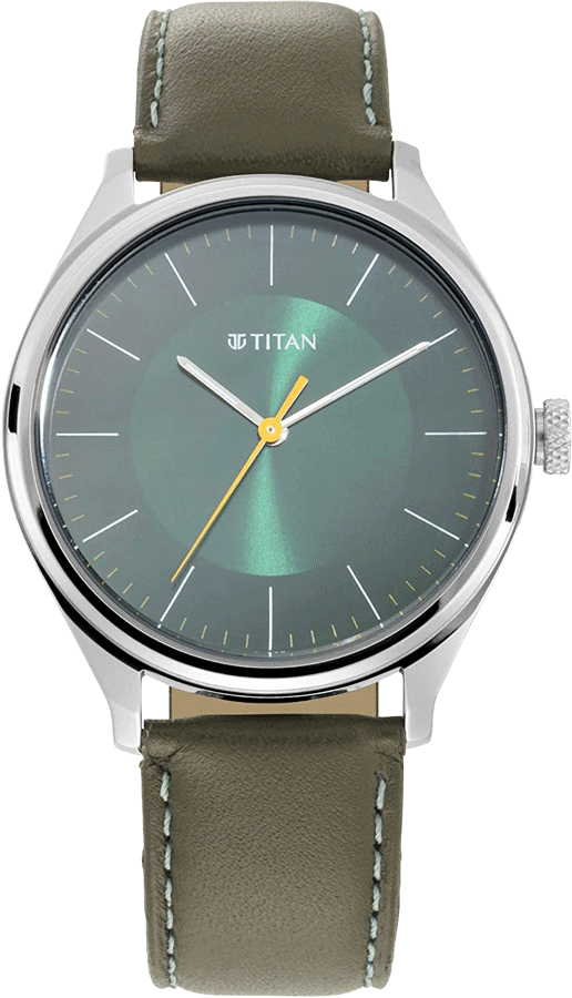 Titan Men's Urban Edge Lustrous Green Dial Watch - 1802SL04