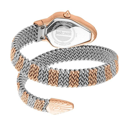 Just Cavalli Fiamma Snake-Textured Wrap-Around Women's Watch JC1L426M0065