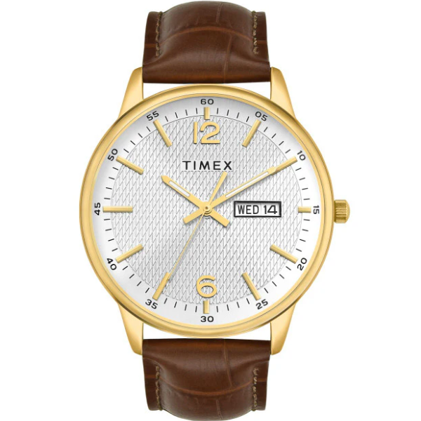 Men Brass Dial & Straps Analogue Watch TWTG12109