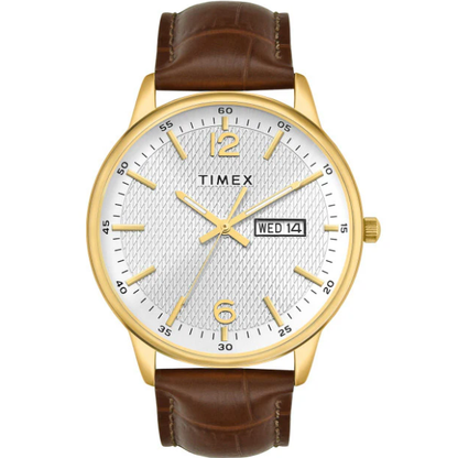 Men Brass Dial & Straps Analogue Watch TWTG12109