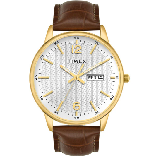Men Brass Dial & Straps Analogue Watch TWTG12109