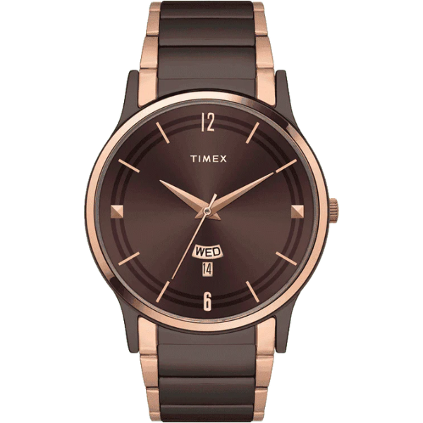 Timex Men Brown Round Dial Analog Watch