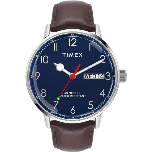 TIMEX Analog Watch for Men with Round Dial & Water Resistant Man's Wrist Watches
