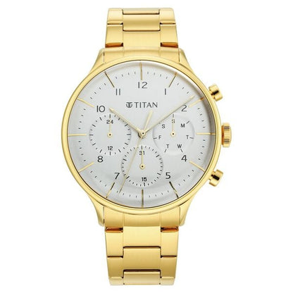 Titan Urban Magic Silver Dial Quartz Multifunction Stainless Steel Strap watch for Men
