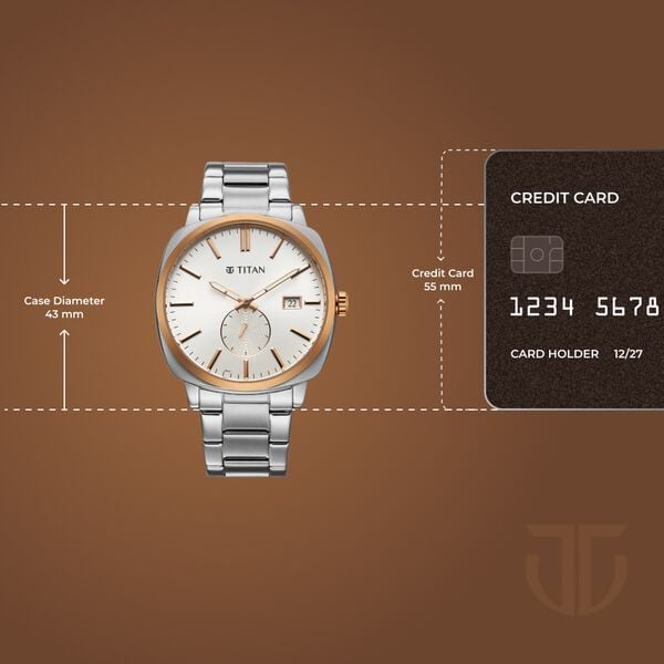 Titan Classique Suave Analog with Silver Dial Silver Stainless Steel Strap Watch for Men