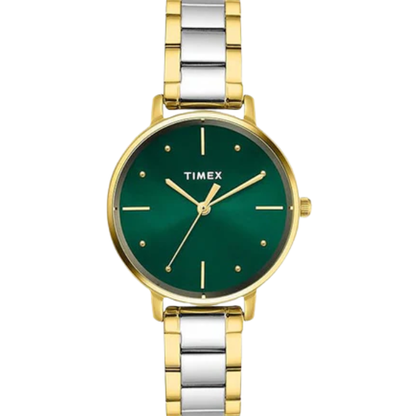 Trendline Women Quartz Green Dial Analog Stainless Steel Watch TWEL15830