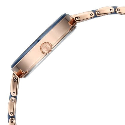 Titan Purple Ceramics Blue Dial Watch for Women